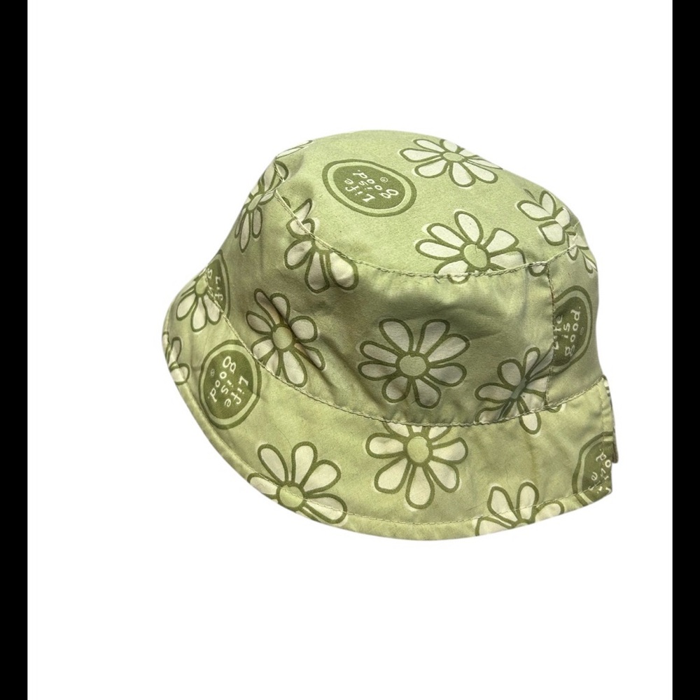 Life Is Good Green Floral Daisy Bucket Hat One Size - Picture 2 of 4